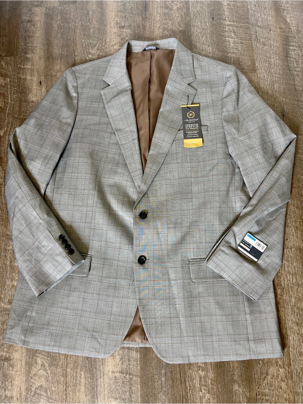 J.M. Haggar Premium Tailored Fit Stretch Suit Jacket-Size 48 Long